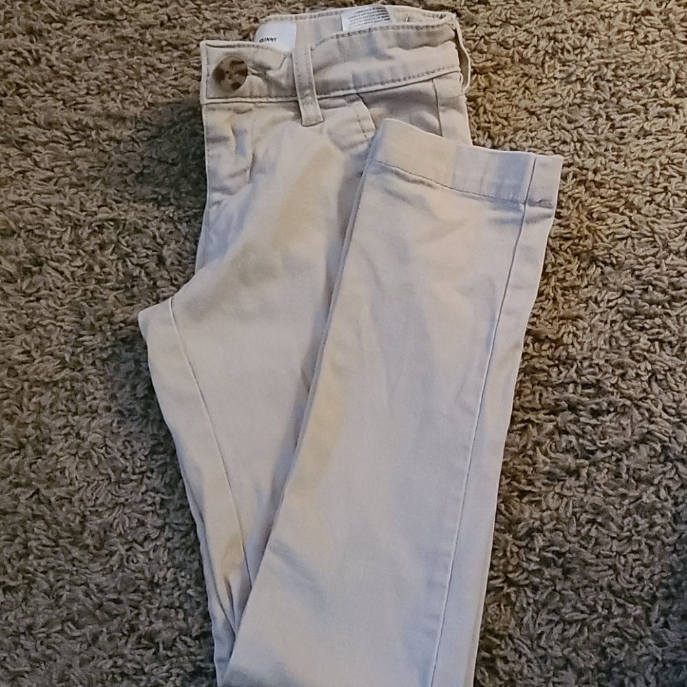 Girls skinny khakis